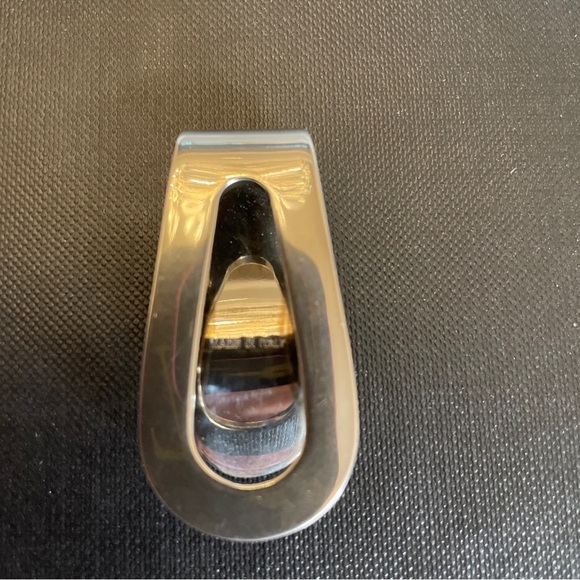 Ferragamo Silver Money Clip! Made In Italy! New In Box! - Picture 4 of 6